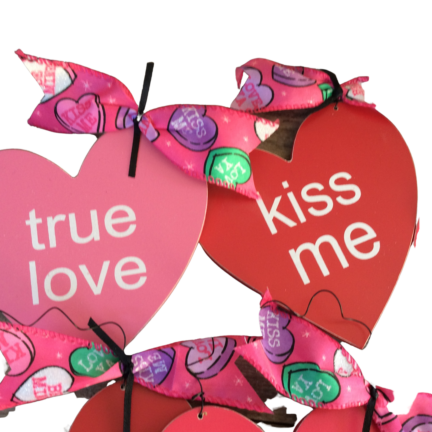 AGD Valentines Decor - Conversational Heart Ornaments 6pc Set