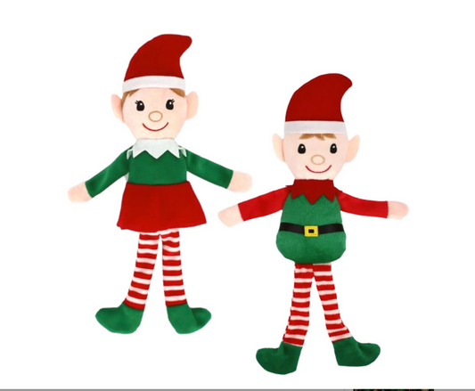 DT Christmas Decor - Holiday Plush Elf Light Tone GIRL