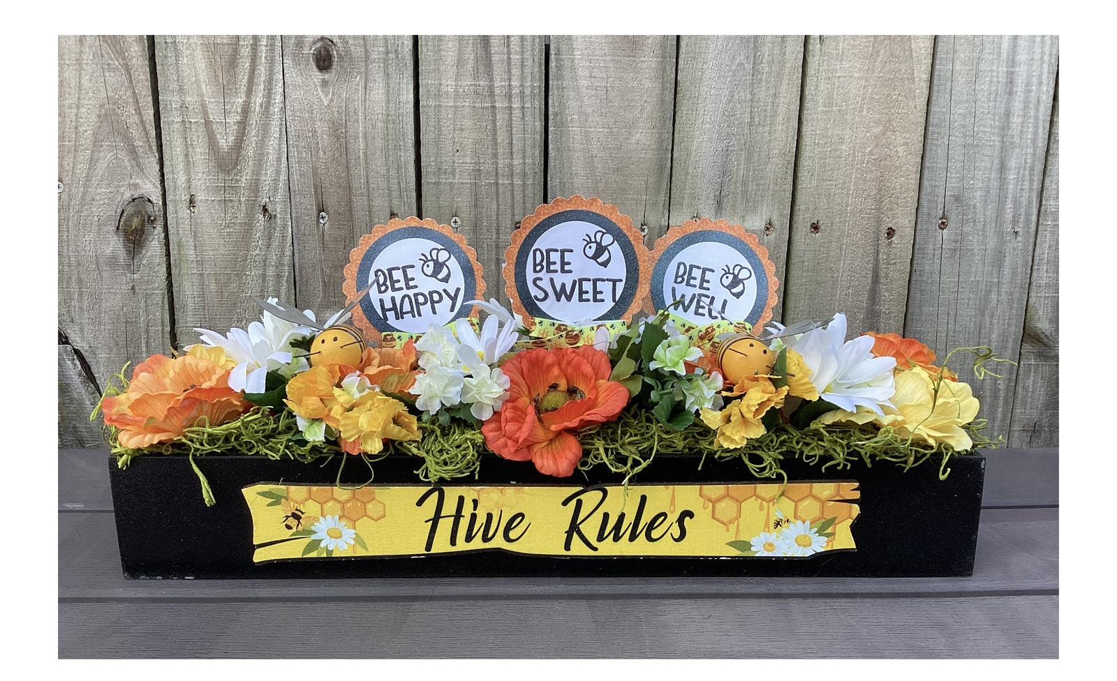 AGD Spring Decor -  Hive Rules Summer Bee Theme Floral Display