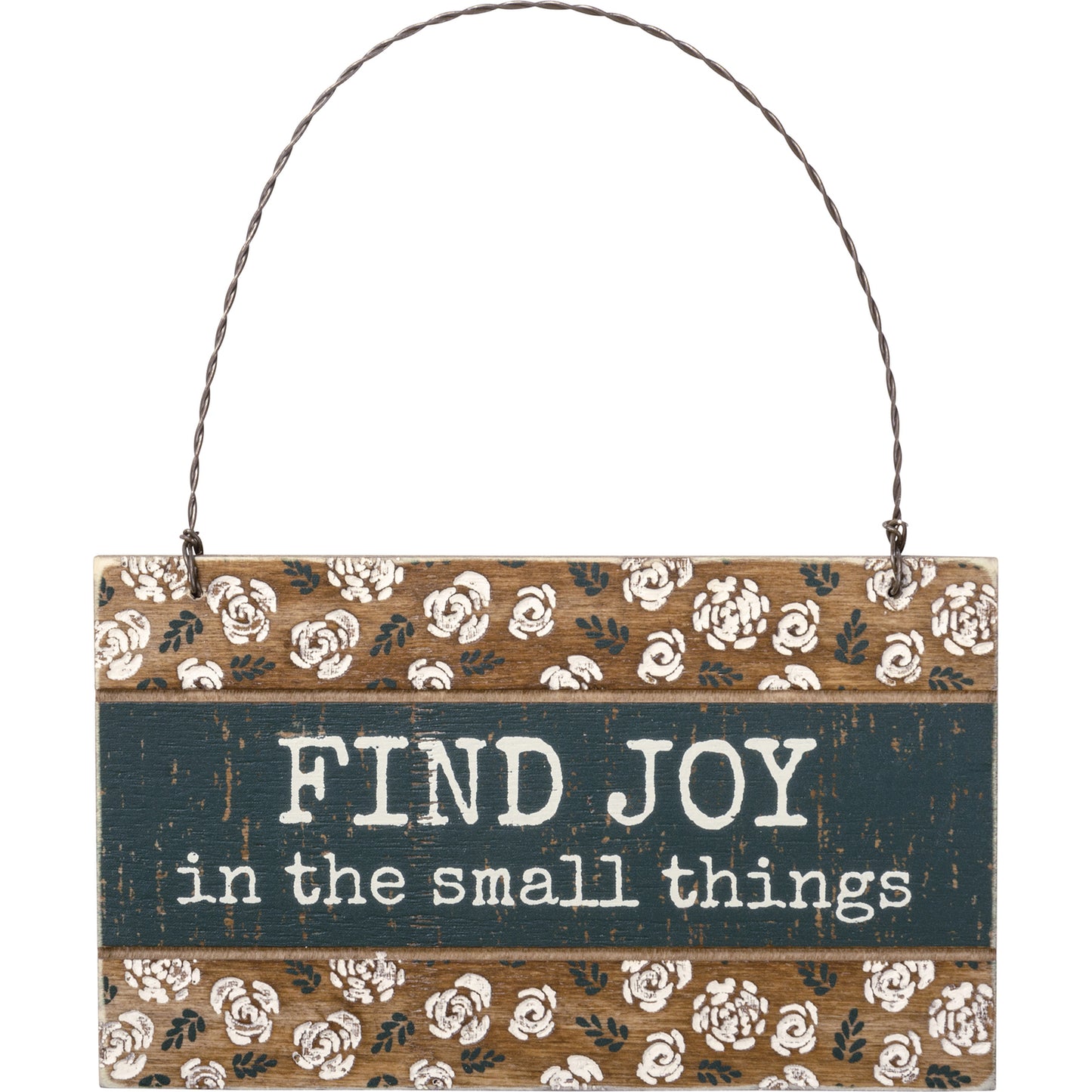 PBK Spring Decor - Prim Find Joy Engraved Ornament