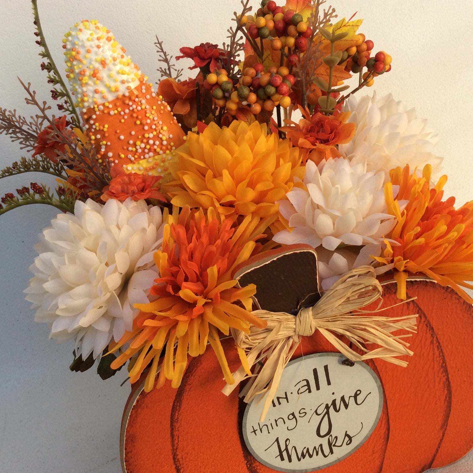 AGD Fall Decor - Pick of the Patch Pumpkin Artificial Floral Display