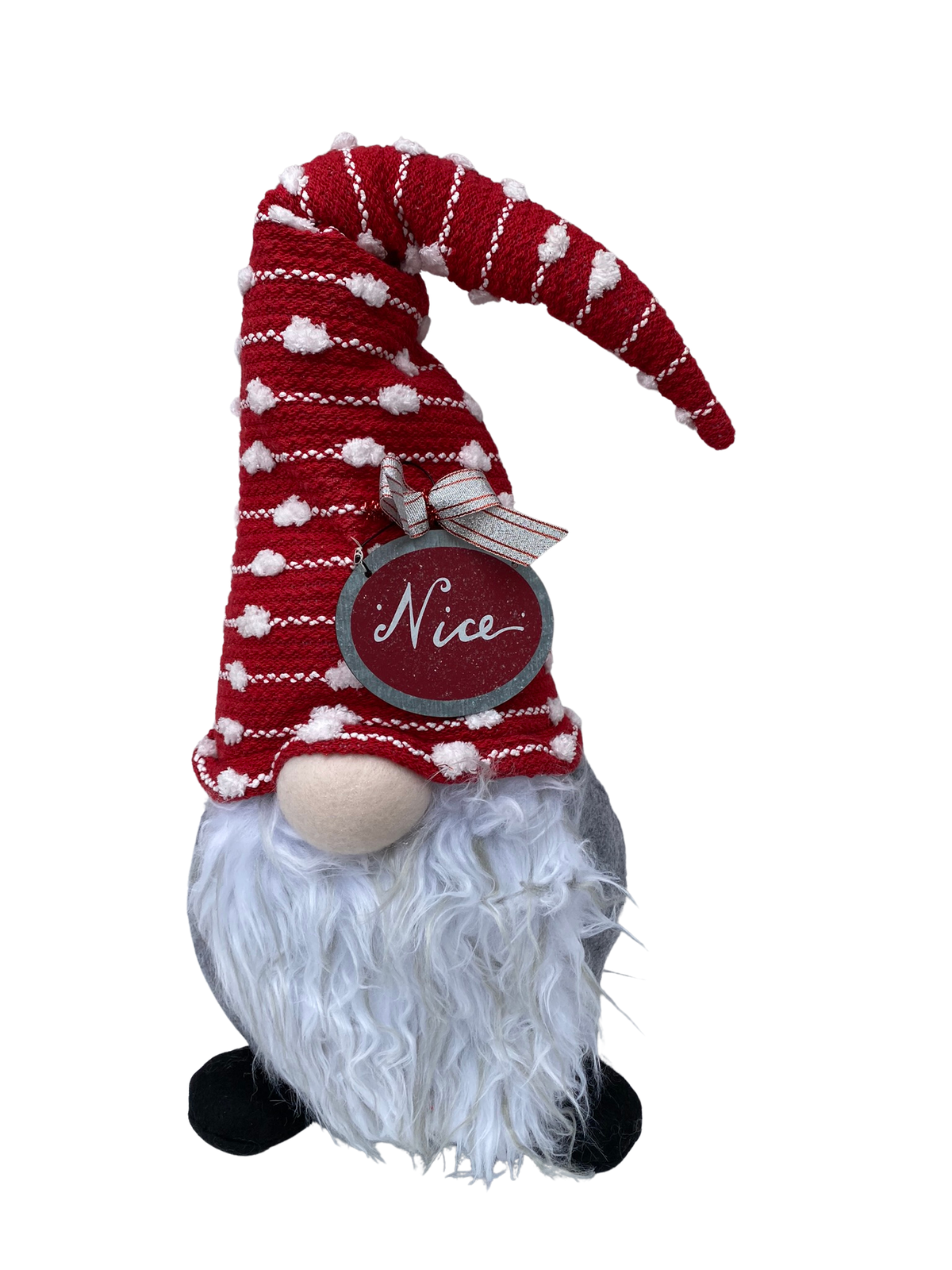 AGD Christmas Decor - Plush Holiday Naughty Nice 18-inch Gnome 2pc Set