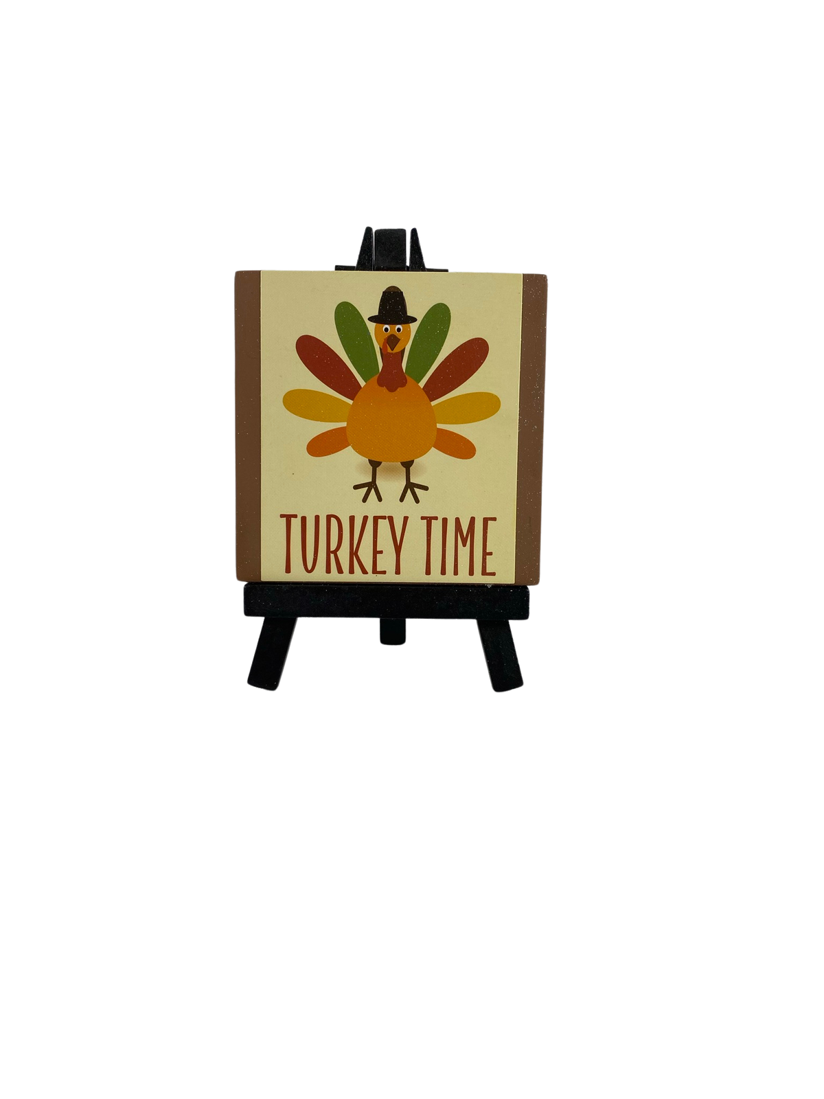 AGD Fall Decor - Happy Fall Turkey Time Reversible Easel Sign