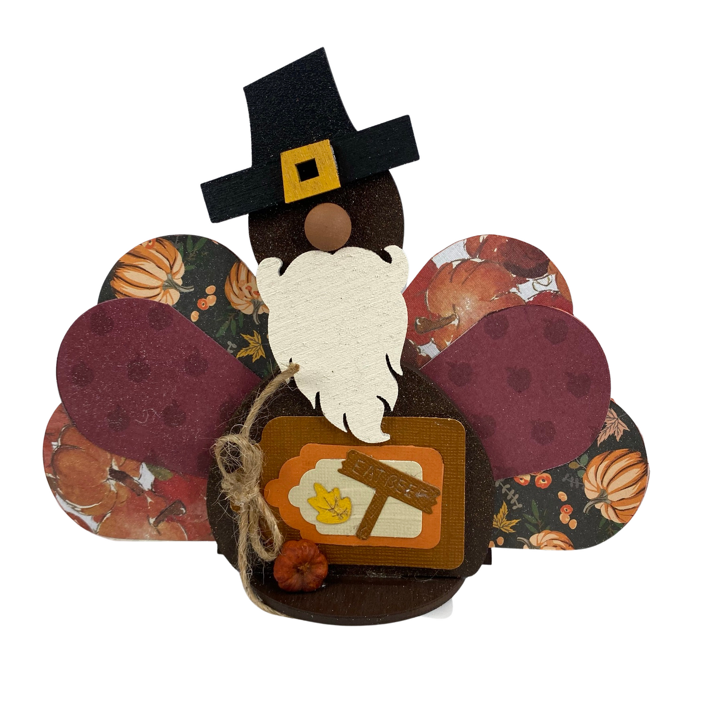 AGD Fall Decor - Eat Beef Turkey Gnome Sitter