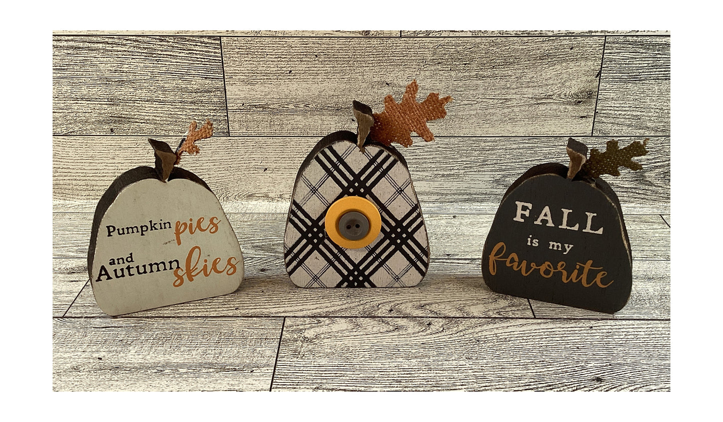 AGD Fall Decor - Hello Pumpkin Autumn Blessings Mini Pumpkin Tier Tray Decor