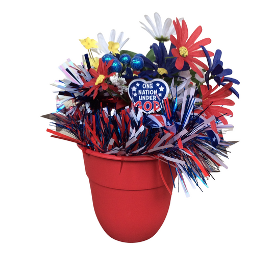 AGD Patriotic Decor - One Nation Under God Floral Centerpiece