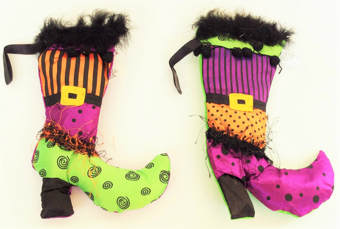 Darice Halloween Decor - Fabric Wreath Witch Boot 12" 2pc. #3113-315