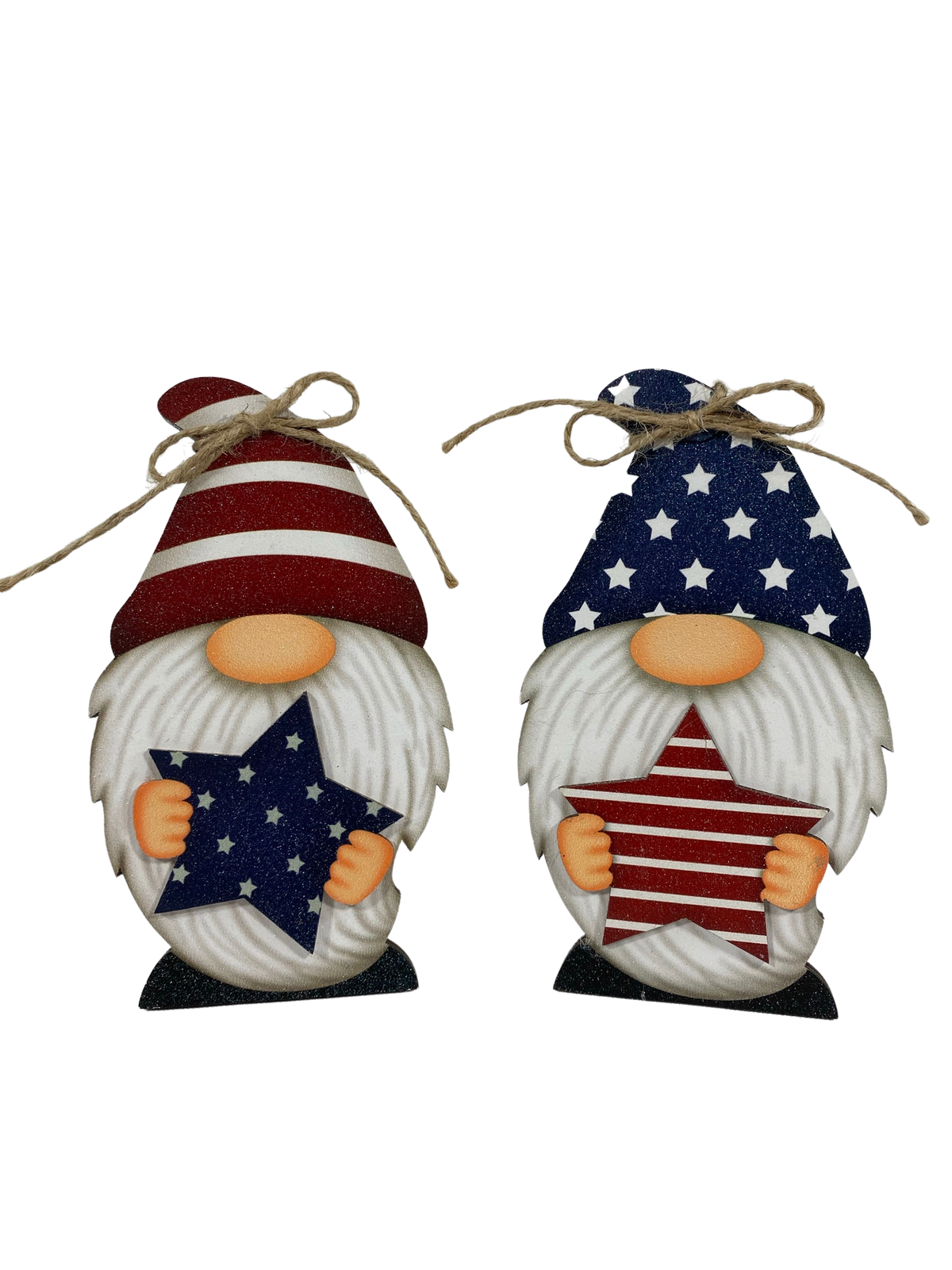 AGD Patriotic Decor - Gnome Let Freedom Ring Box Sign 3pc Set
