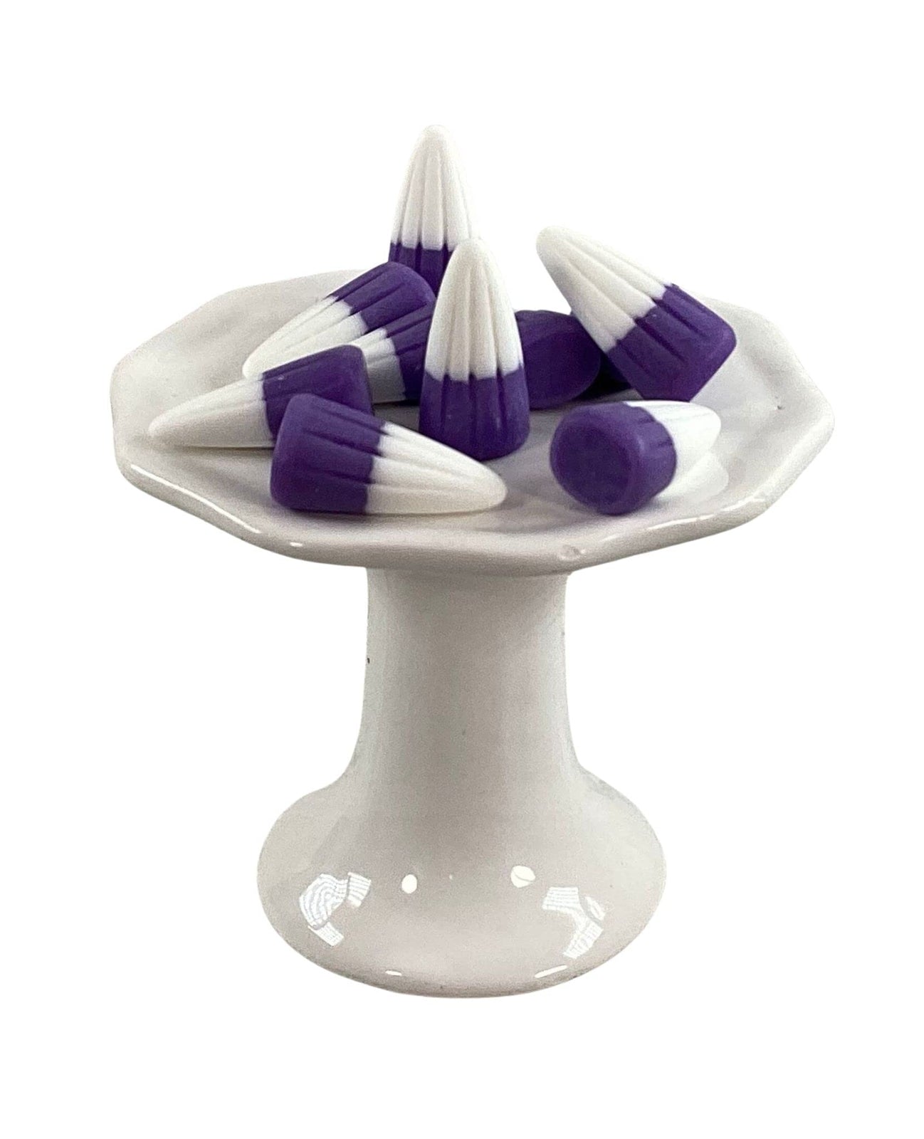 Craft Supply - Realistic Artificial FAKE Resin Purple White Candy Corn