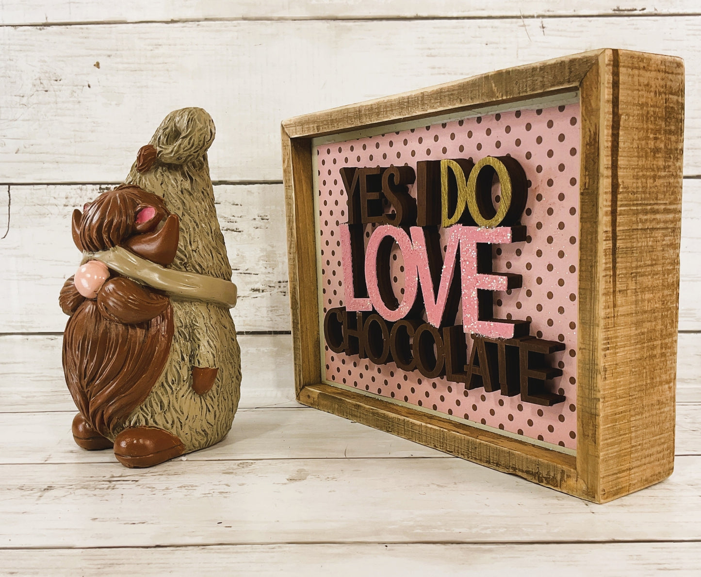 AGD Home Decor - Highland Cow Chocolate Gnome Cow Resin Set 2pc