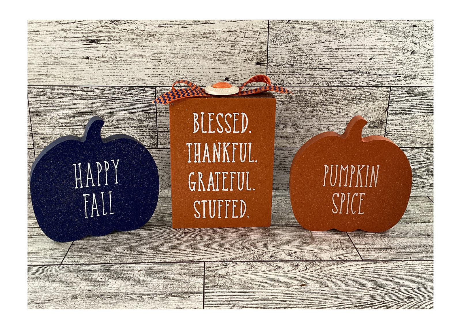 AGD Fall Decor -  Fall Baseball Gnomes Pumpkins Sign 5pc Set