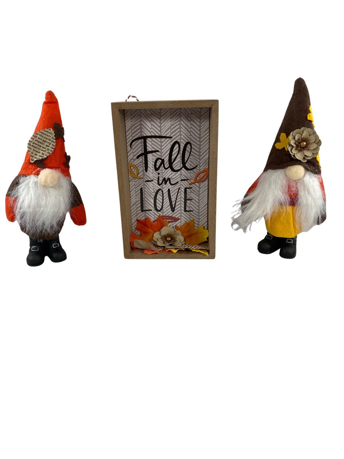 AGD Fall Decor - Happy Friendsgiving Reversible Box Sign Gnomes 3pc