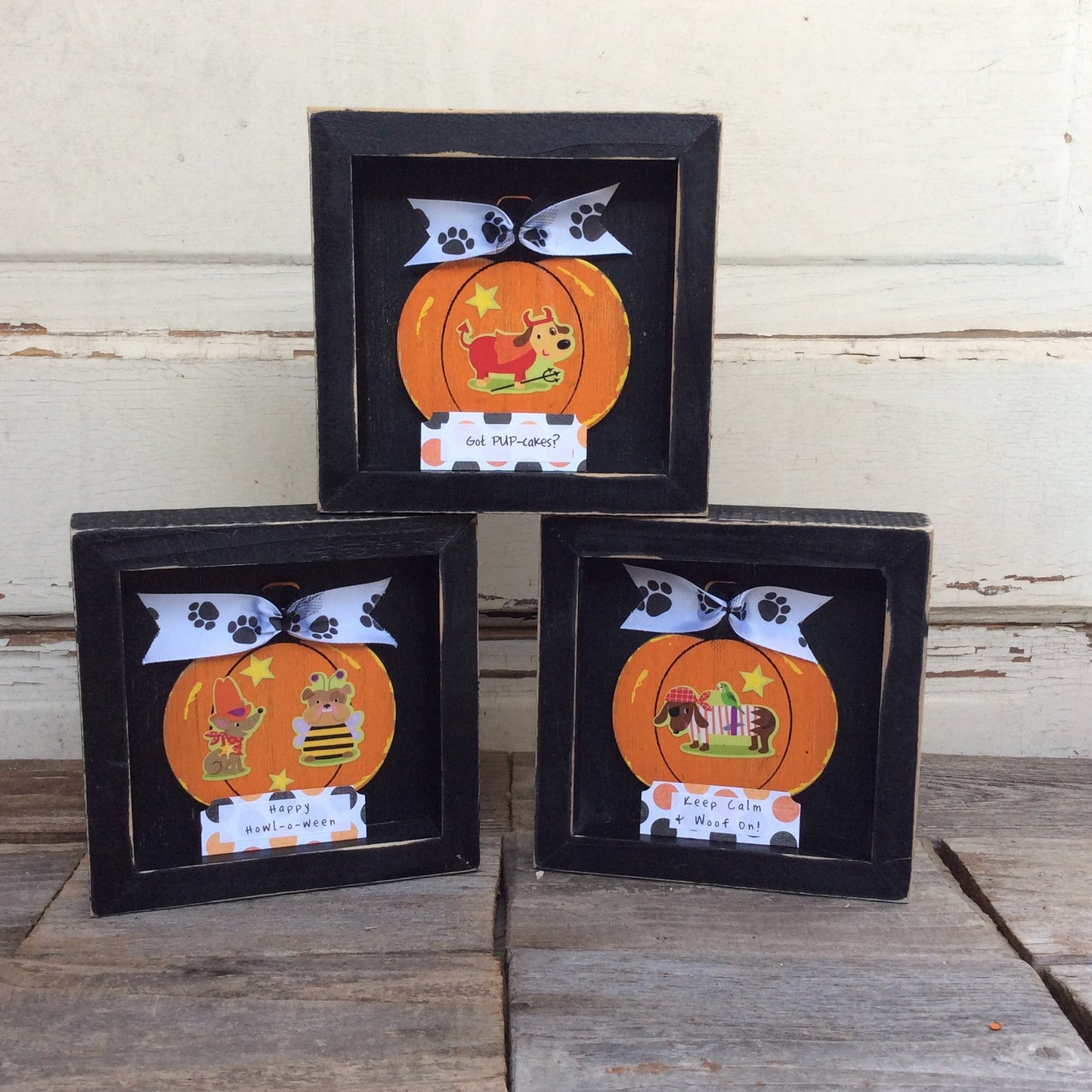 AGD Halloween Decor - Puppy Dog Costumes Box Signs 3pc