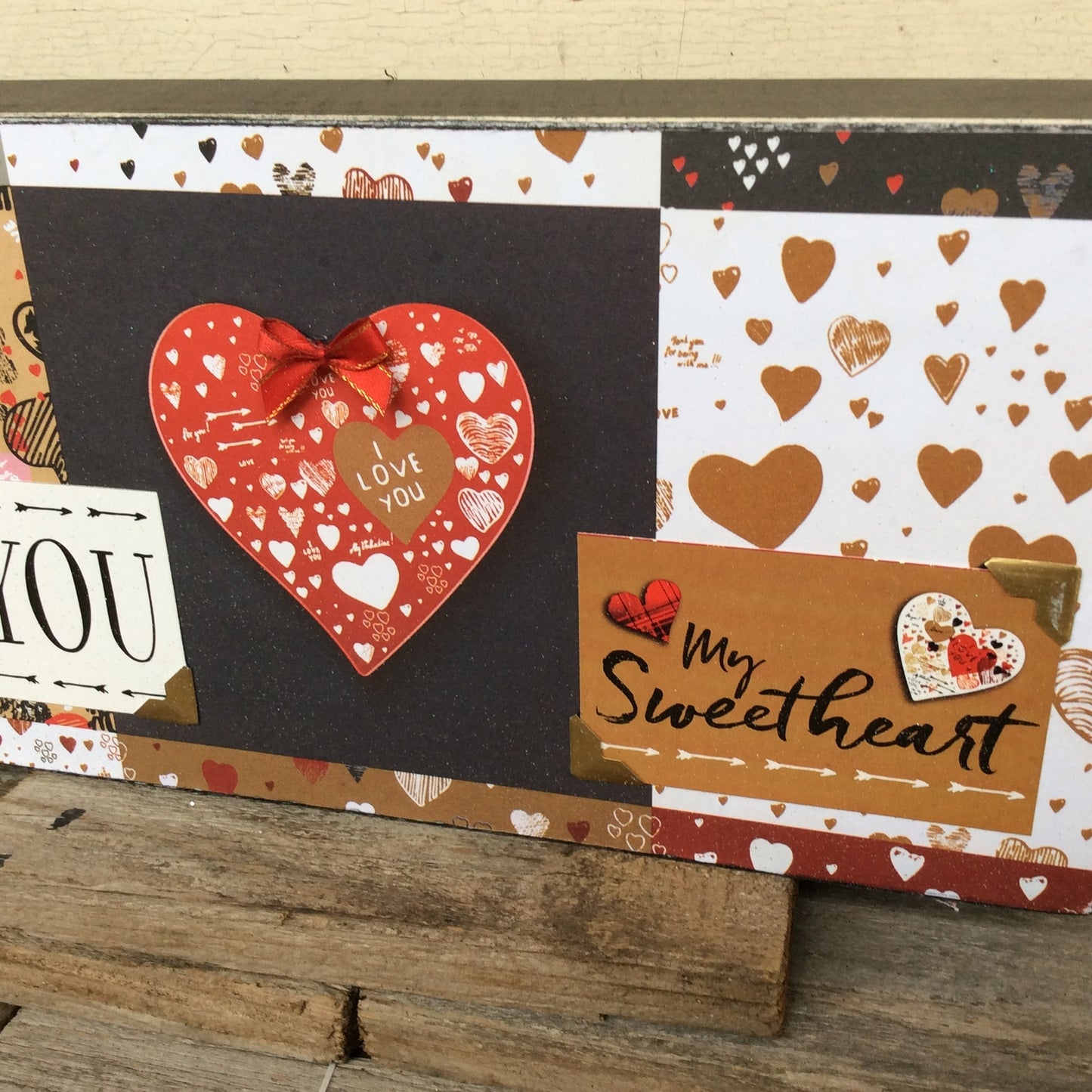 AGD Valentines Decor - I Love You My Sweetheart Box Sign