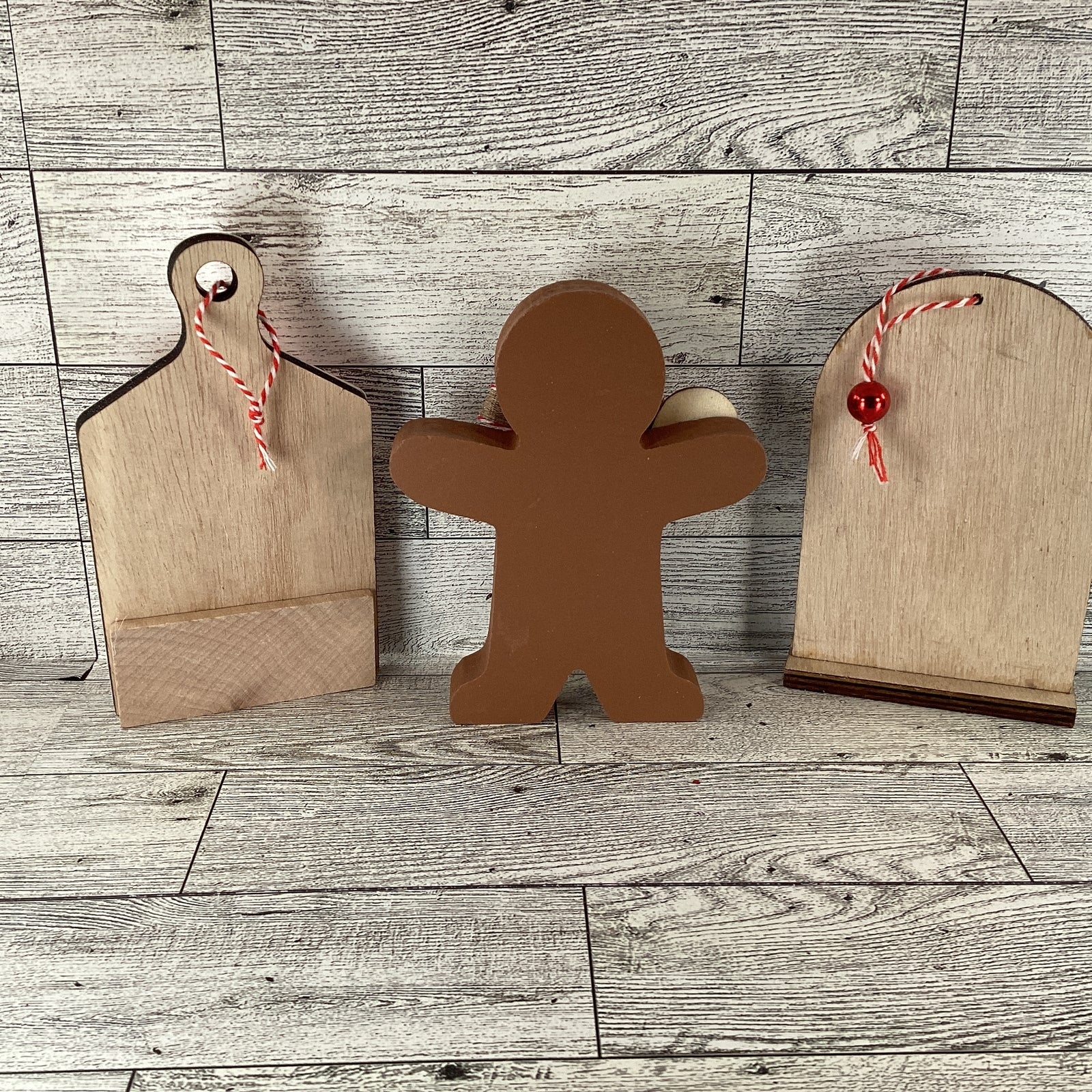 AGD Christmas Decor - Gingerbread Theme Tier Tray 3pc Set