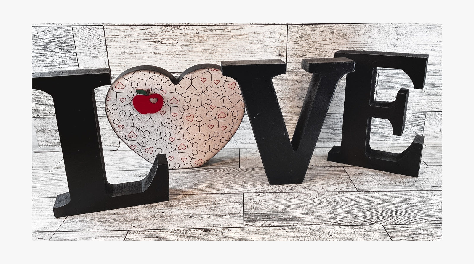 AGD Teacher Gift Decor - School Student L O V E Word Tabletop Display