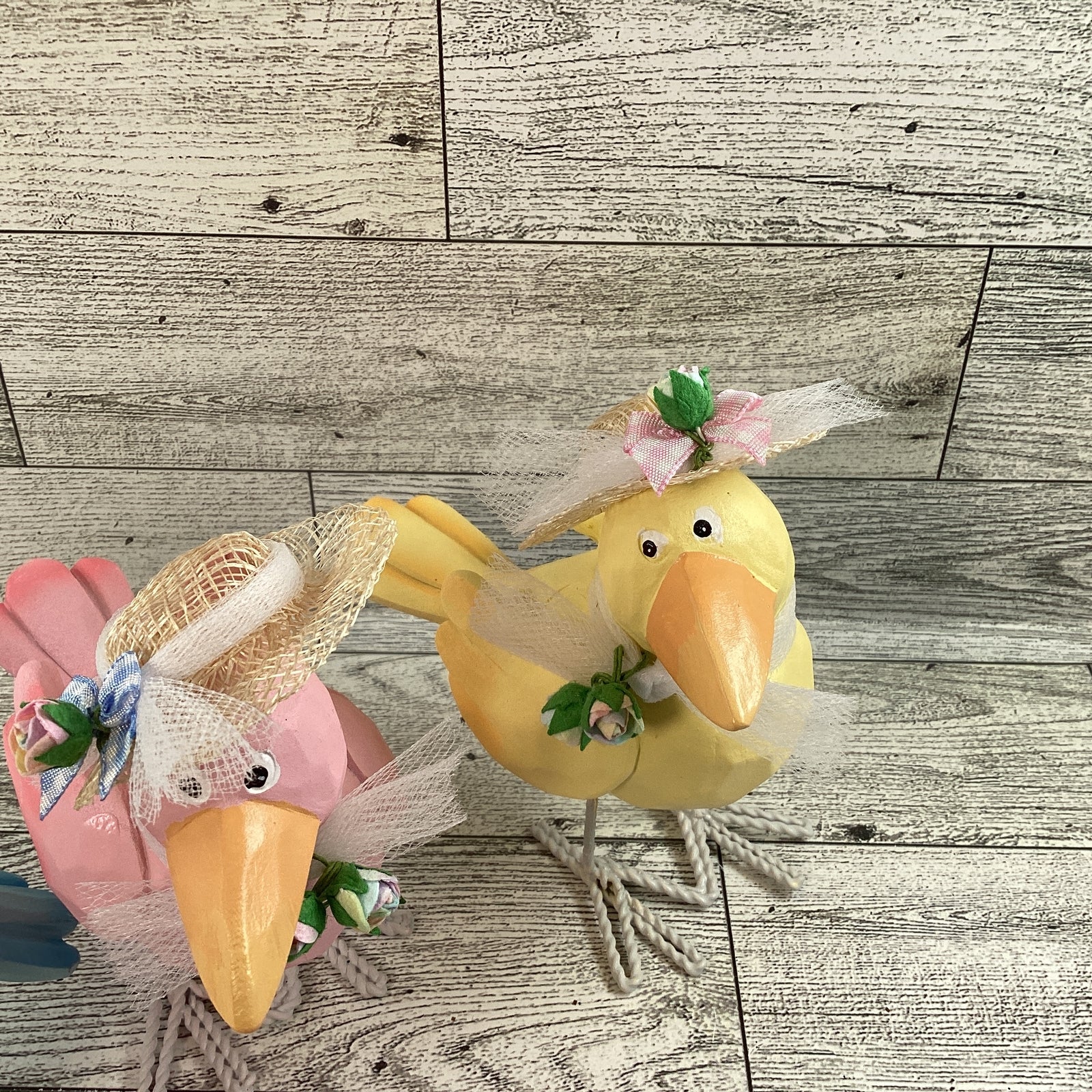 AGD Easter Decor - Spring Pastel Judgemental Crows with Hats 3pc