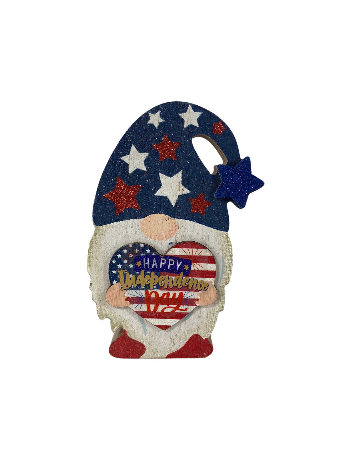 AGD Patriotic Decor - July 4th USA America Chunky Gnomes Sitters 3pc
