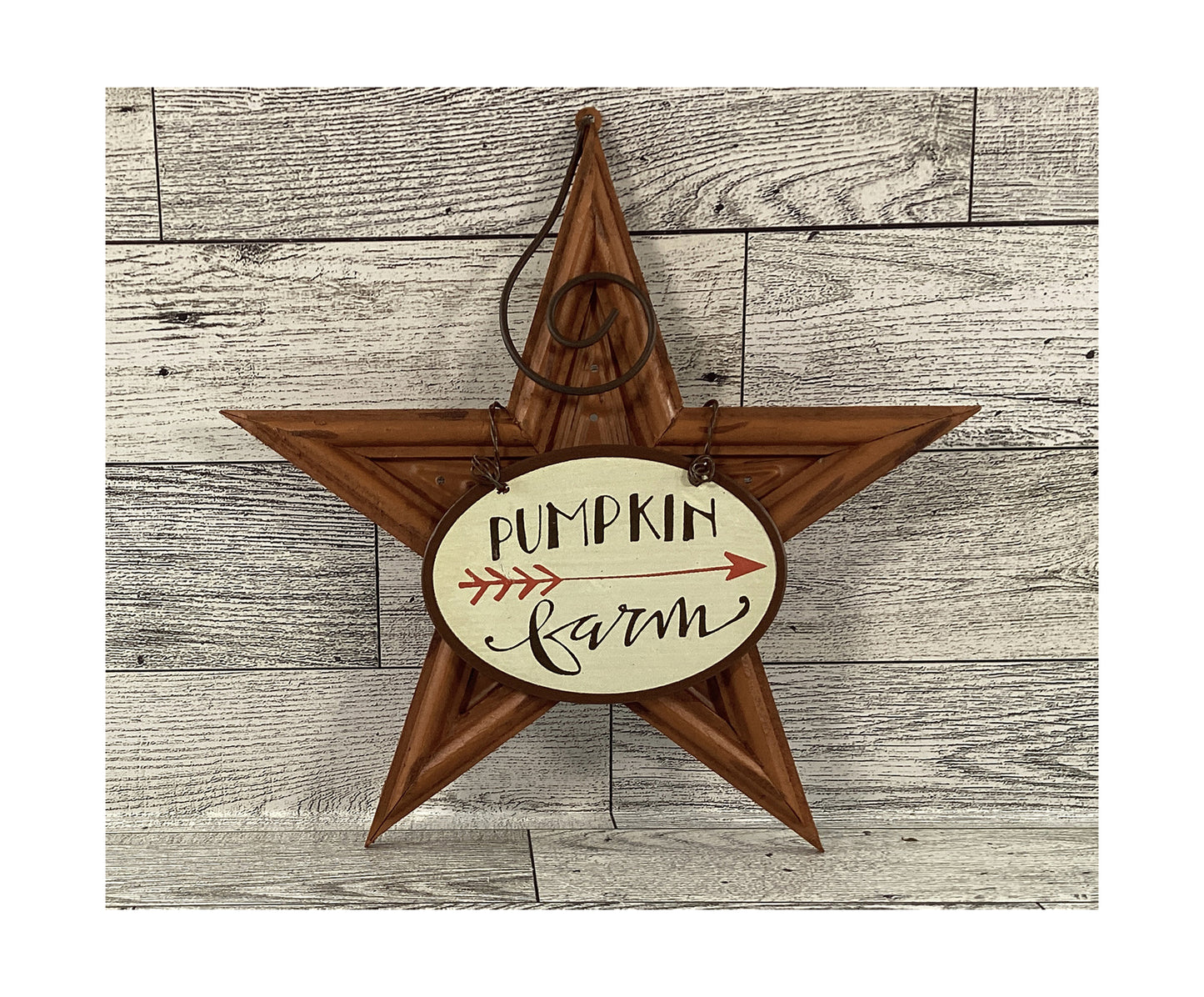 AGD Fall Decor - Pumpkin Farm Prim Star Ornament