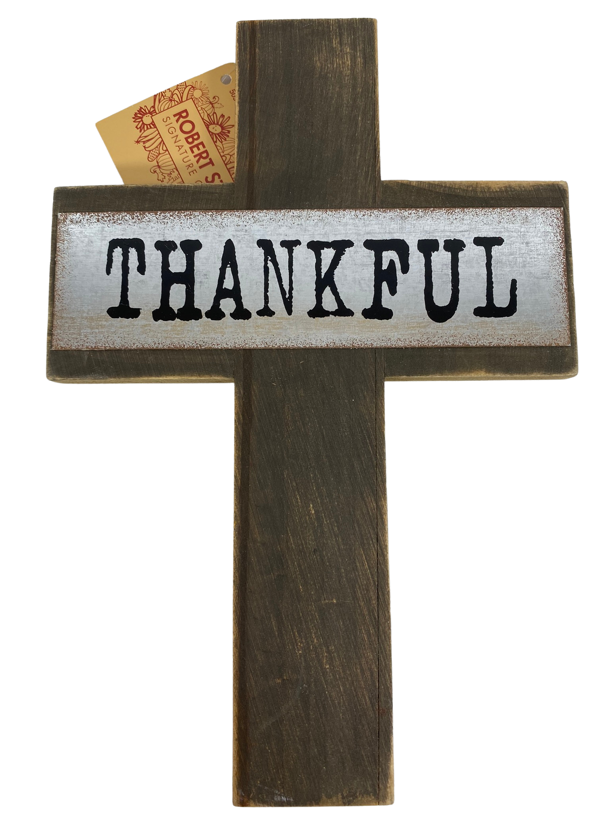 HL Fall Decor - Robert Stanley Prim Thankful Farmhouse Cross