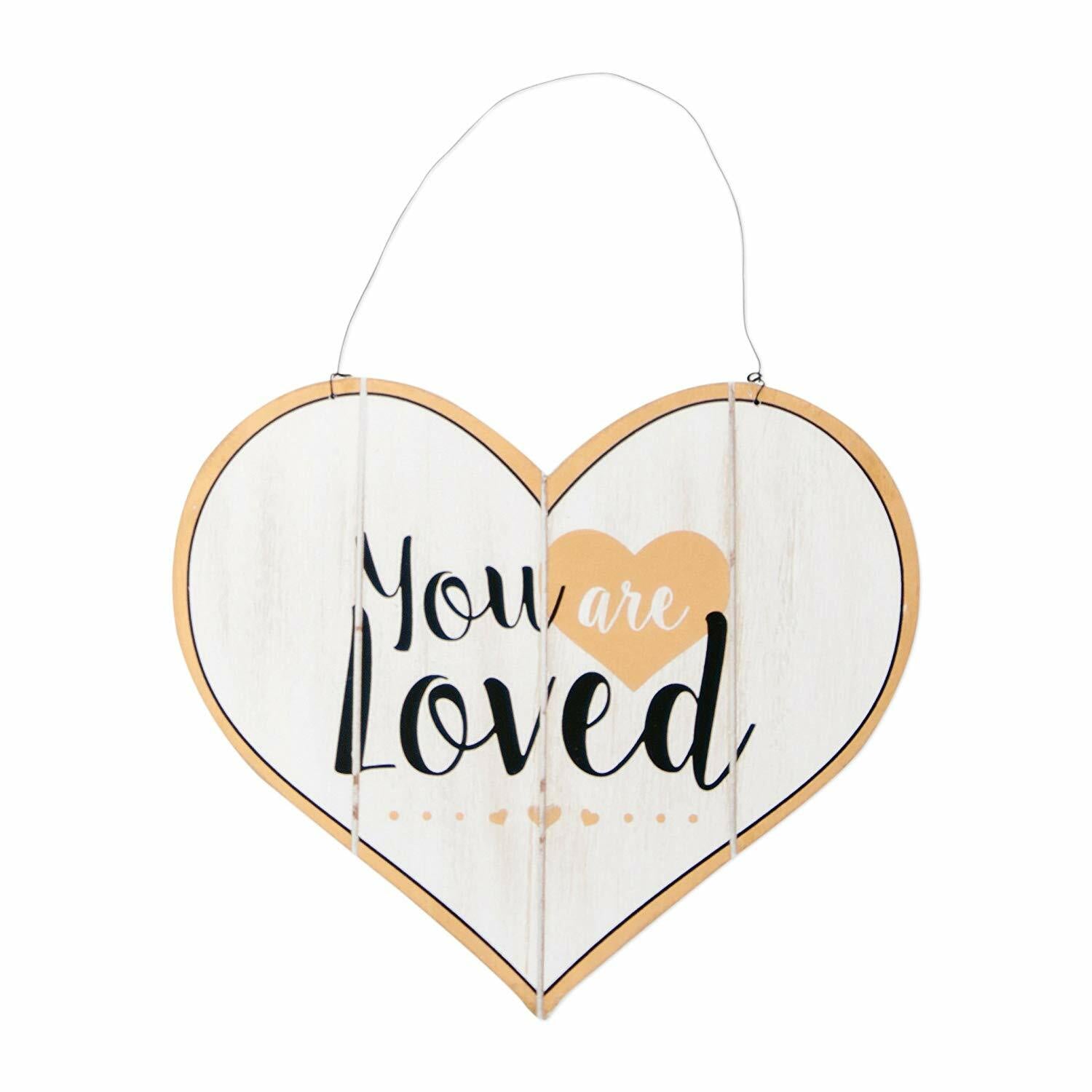 Adams Valentines Decor - You are Loved Heart Sign
