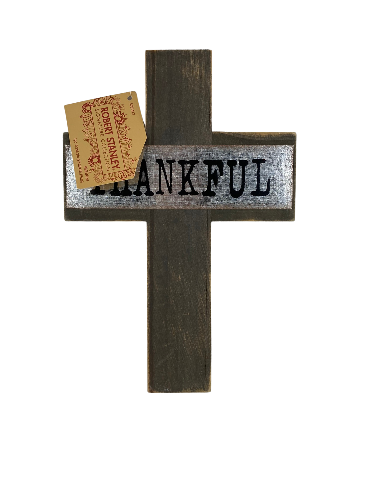 HL Fall Decor - Robert Stanley Prim Thankful Farmhouse Cross