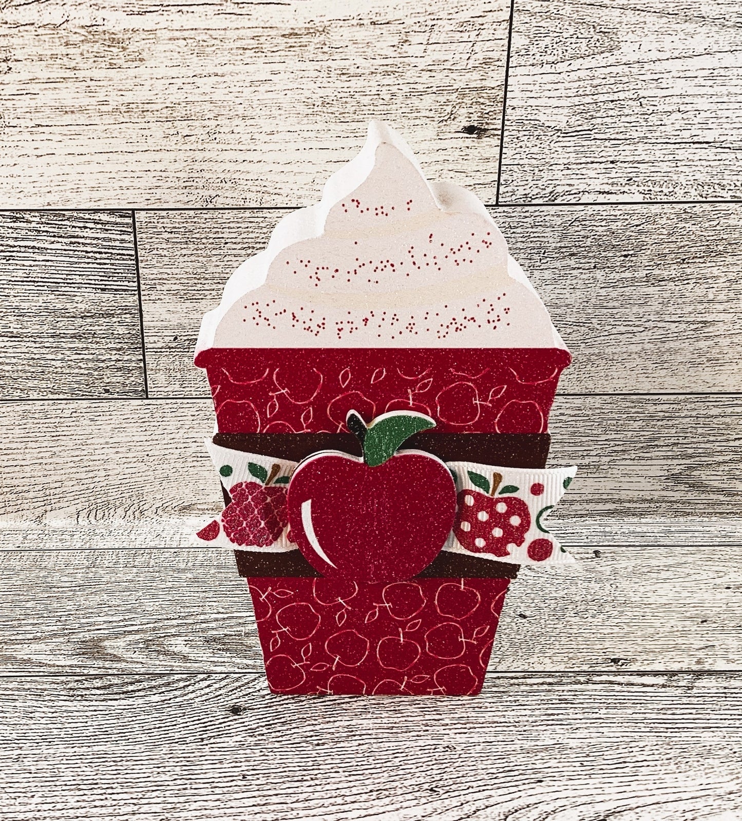 AGD  Fall Decor - Chunky Apple Pie Pie Recipe Sign Tier Tray 4pc Set