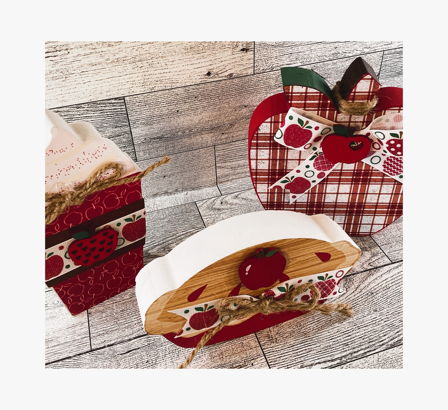 AGD Fall Decor - Chunky Apple Pie Cider Sign Tier Tray 3pc Set