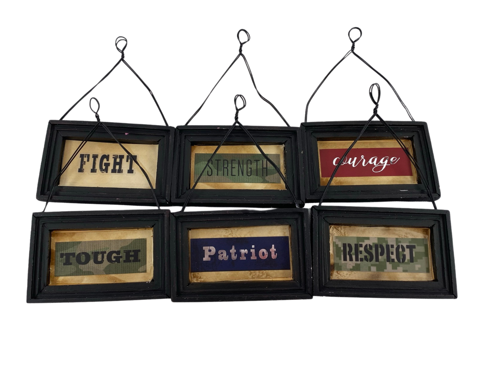 AGD Patriotic Decor - Soldier Veteran Memorial Day Small Ornaments 12pc