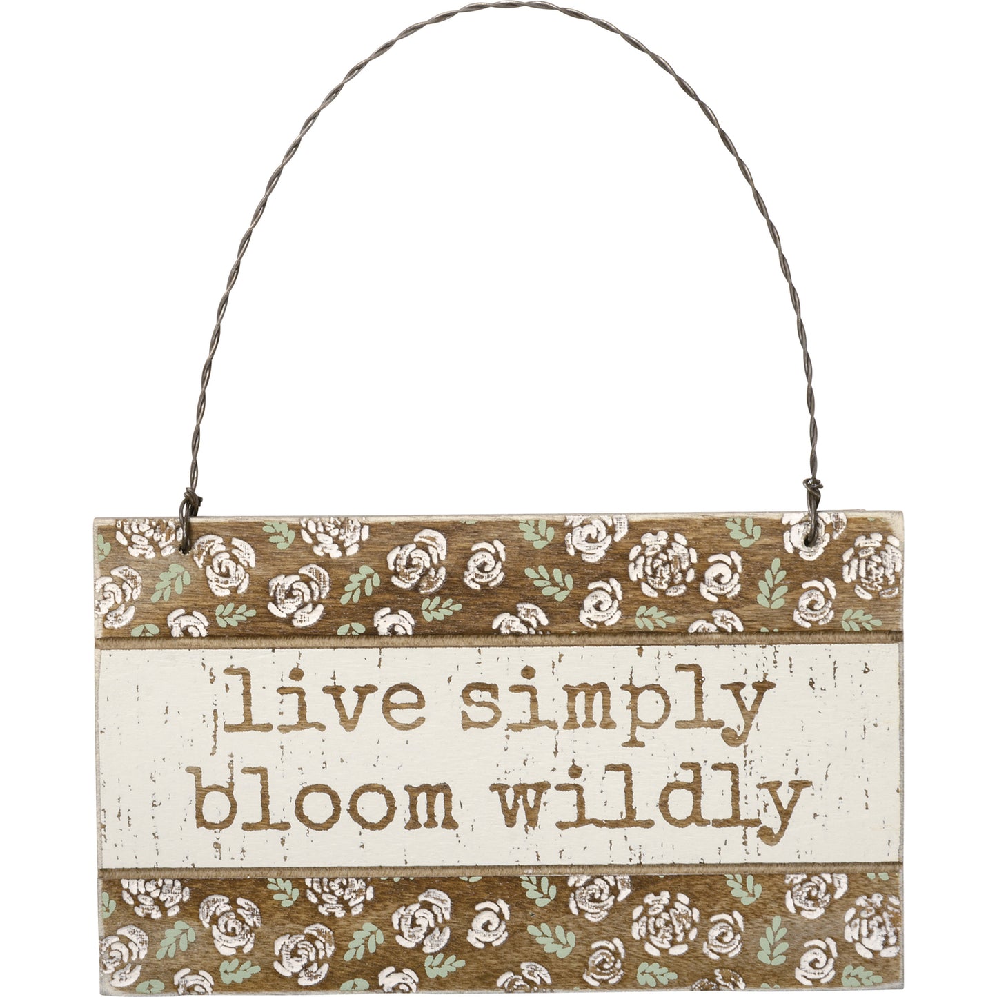 PBK Spring Decor - Prim Live Simply Bloom Wildly Engraved Ornament