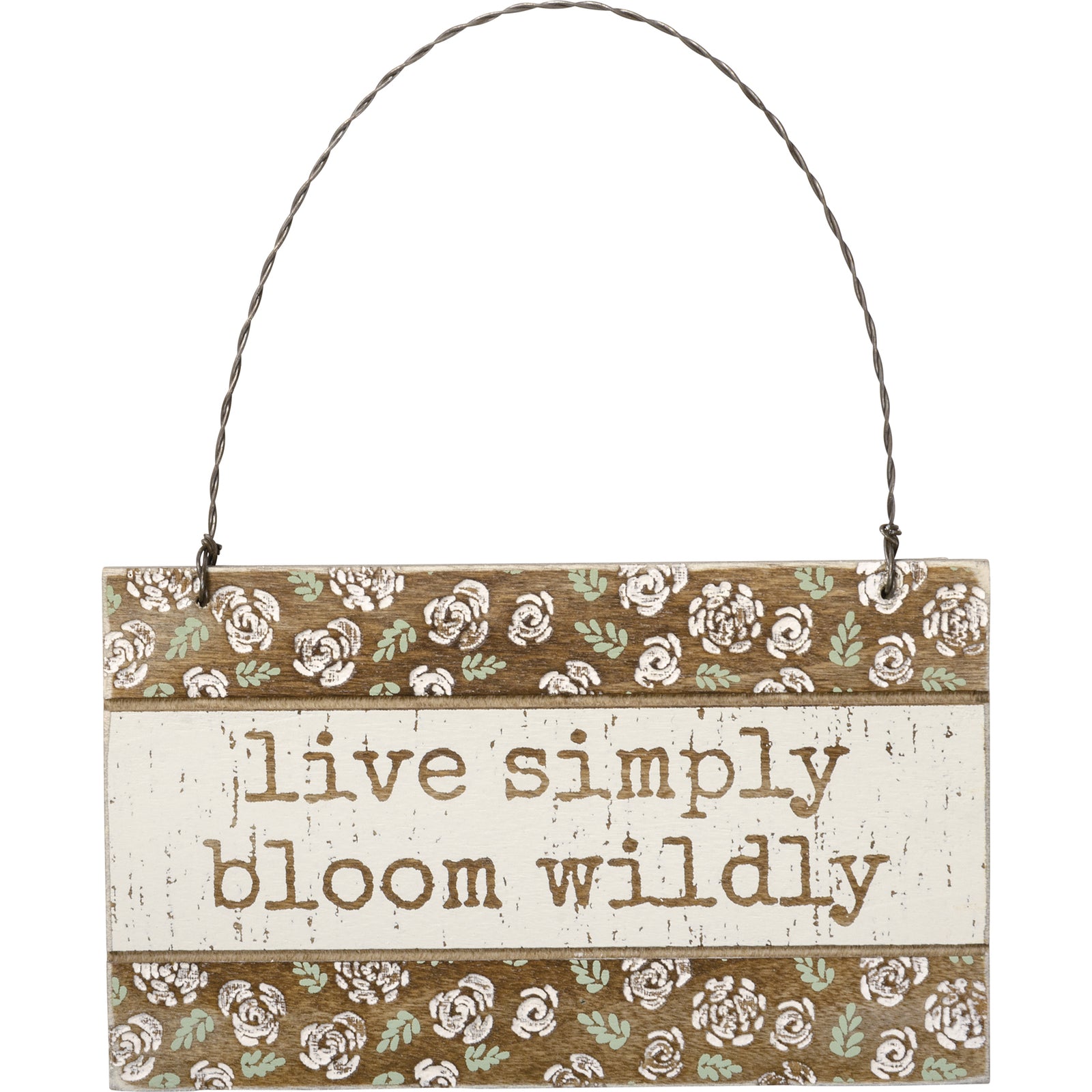 PBK Spring Decor - Prim Live Simply Bloom Wildly Engraved Ornament