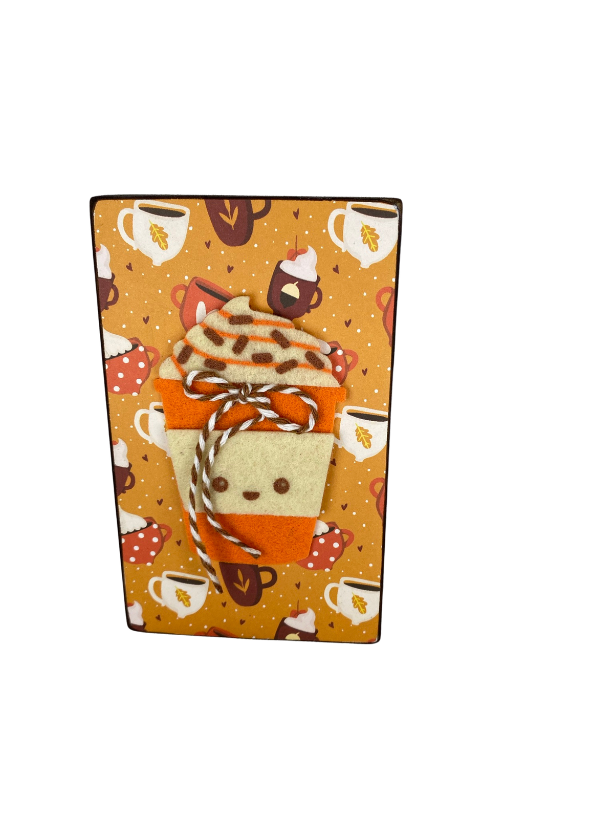 AGD Fall Decor - Whatever Spices Your Pumpkin Reversible Wood Block Sign