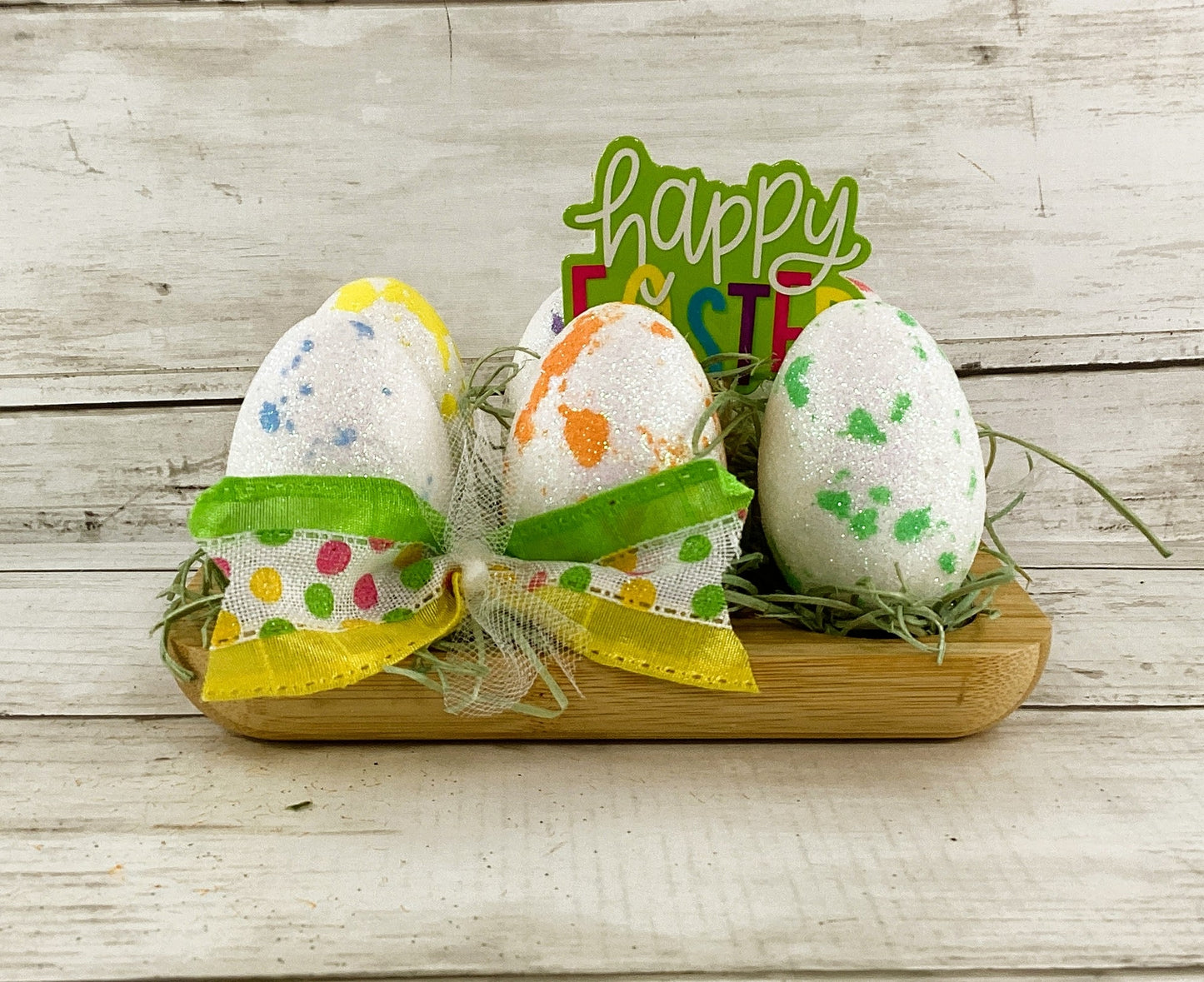 AGD Easter Decor - Foam Eggs on Egg Tray Tier Tray Display