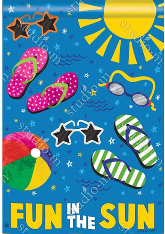 Studio M Garden Decor - Summertime Fun In the Sun BreezeArt Garden Standard Flag