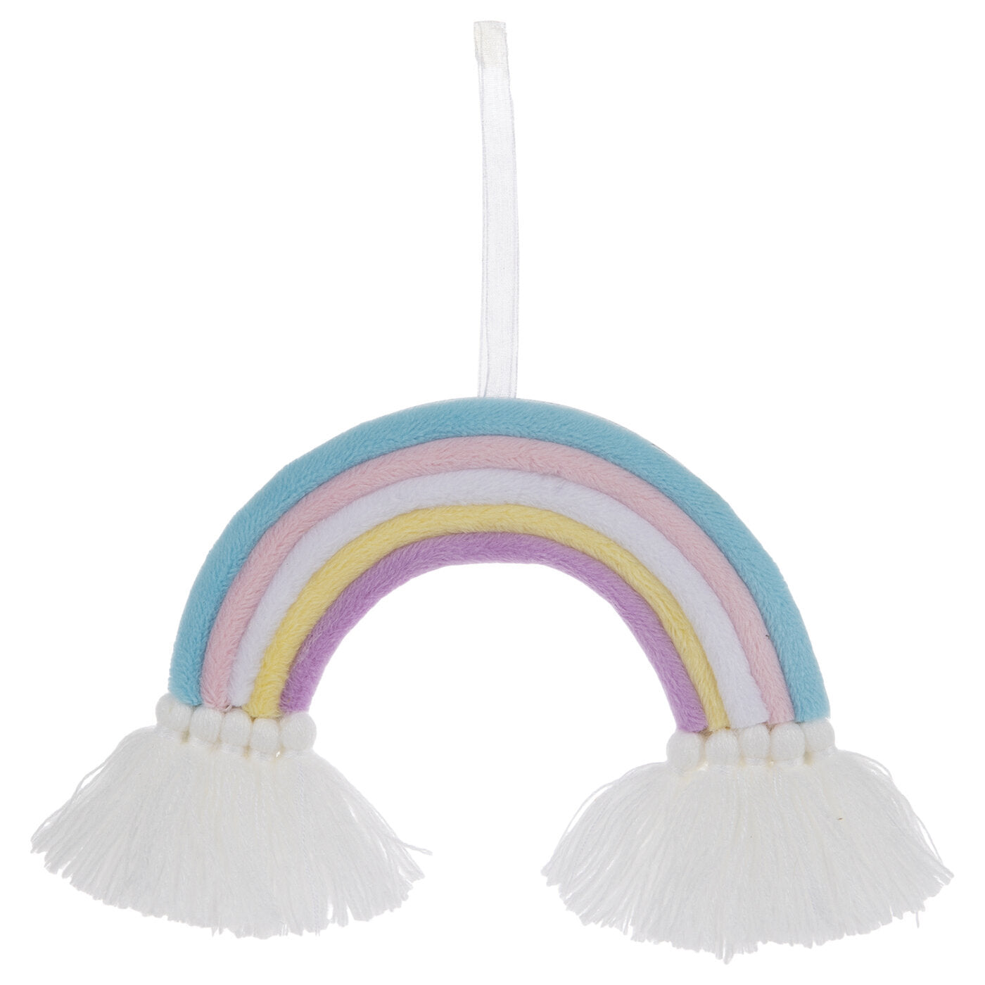 HL Easter Decor - Pastel Fabric Rainbow Ornament Small Sign