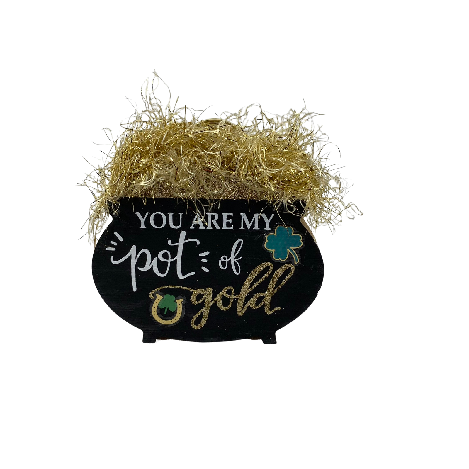 AGD Saint Patricks Decor - Small Chunky Wood Irish Icons Tier Trays 3pc Set