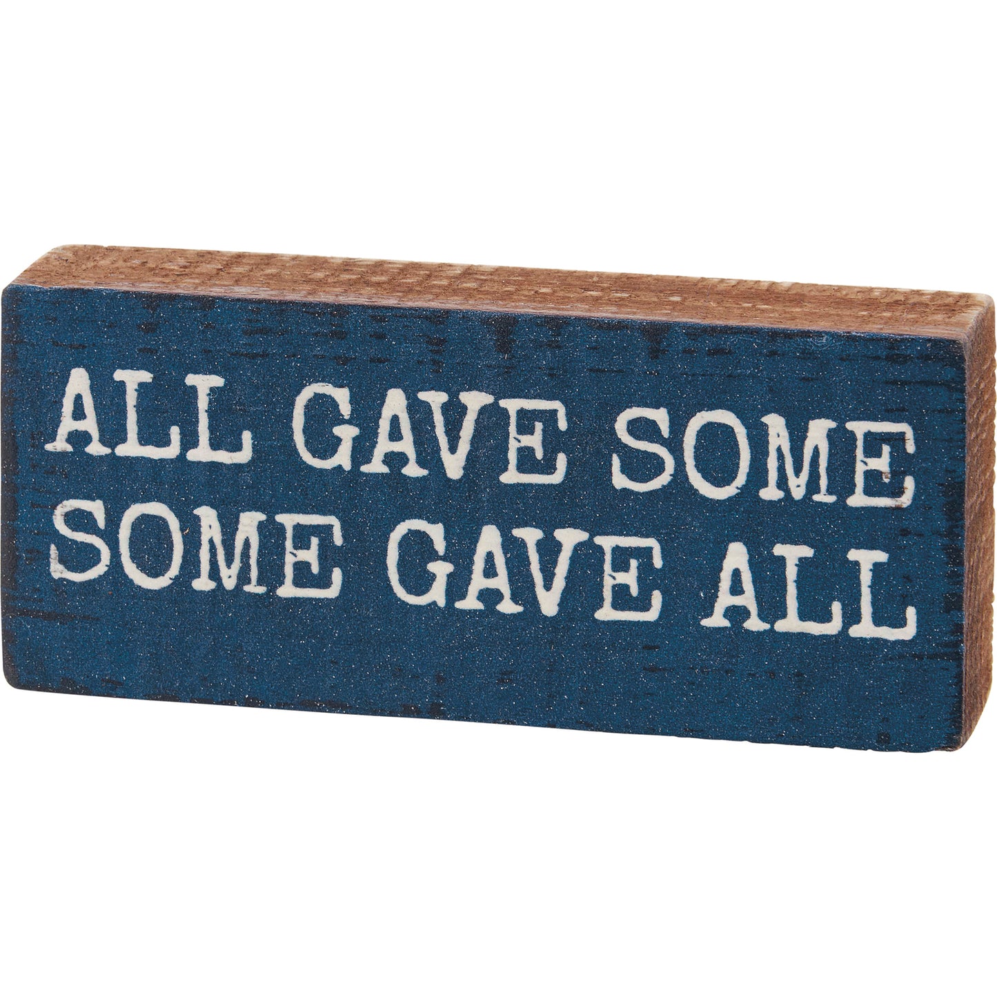 PBK Patriotic Decor - Some Gave All Prim Mini Tier Tray Block Sign