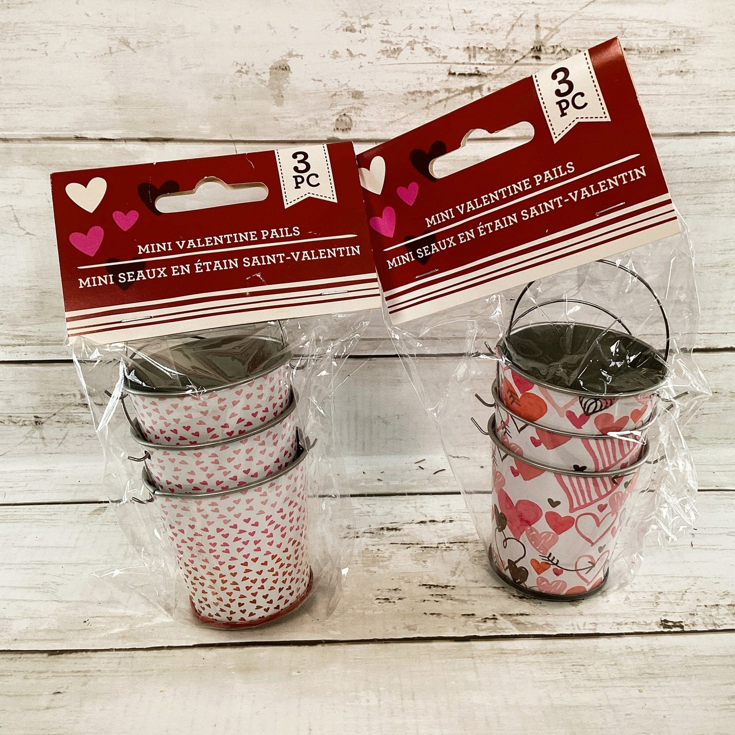 DT Craft Supply - Multi Hearts Small Mini Pails 3pc Set