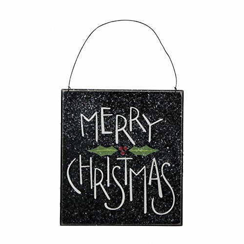 PBK Christmas Decor - Prim Black Merry Christmas Sign