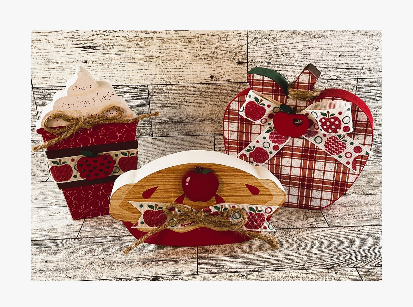 AGD Fall Decor - Chunky Apple Pie Cider Sign Tier Tray 3pc Set