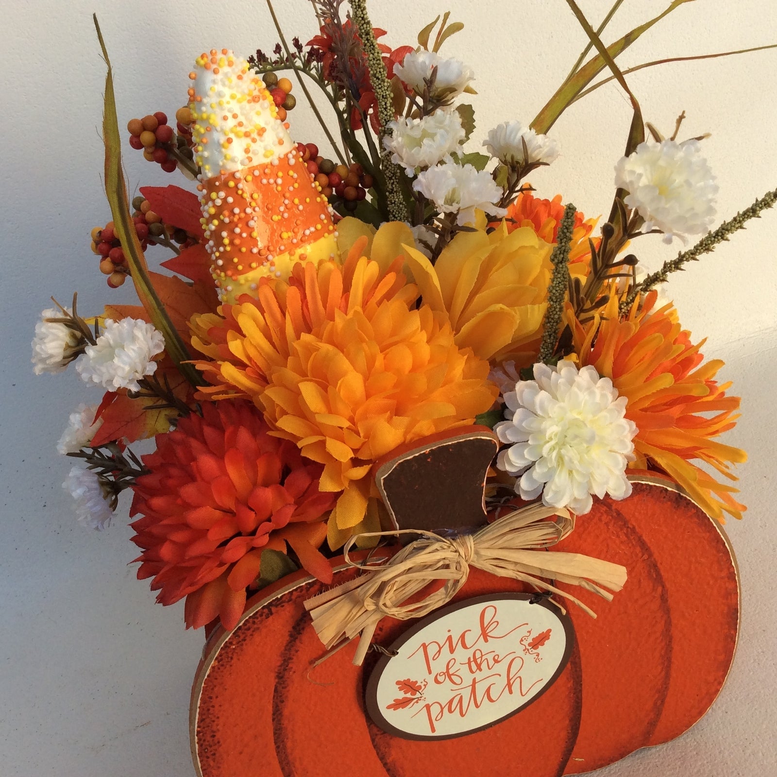AGD Fall Decor - Pick of the Patch Pumpkin Artificial Floral Display