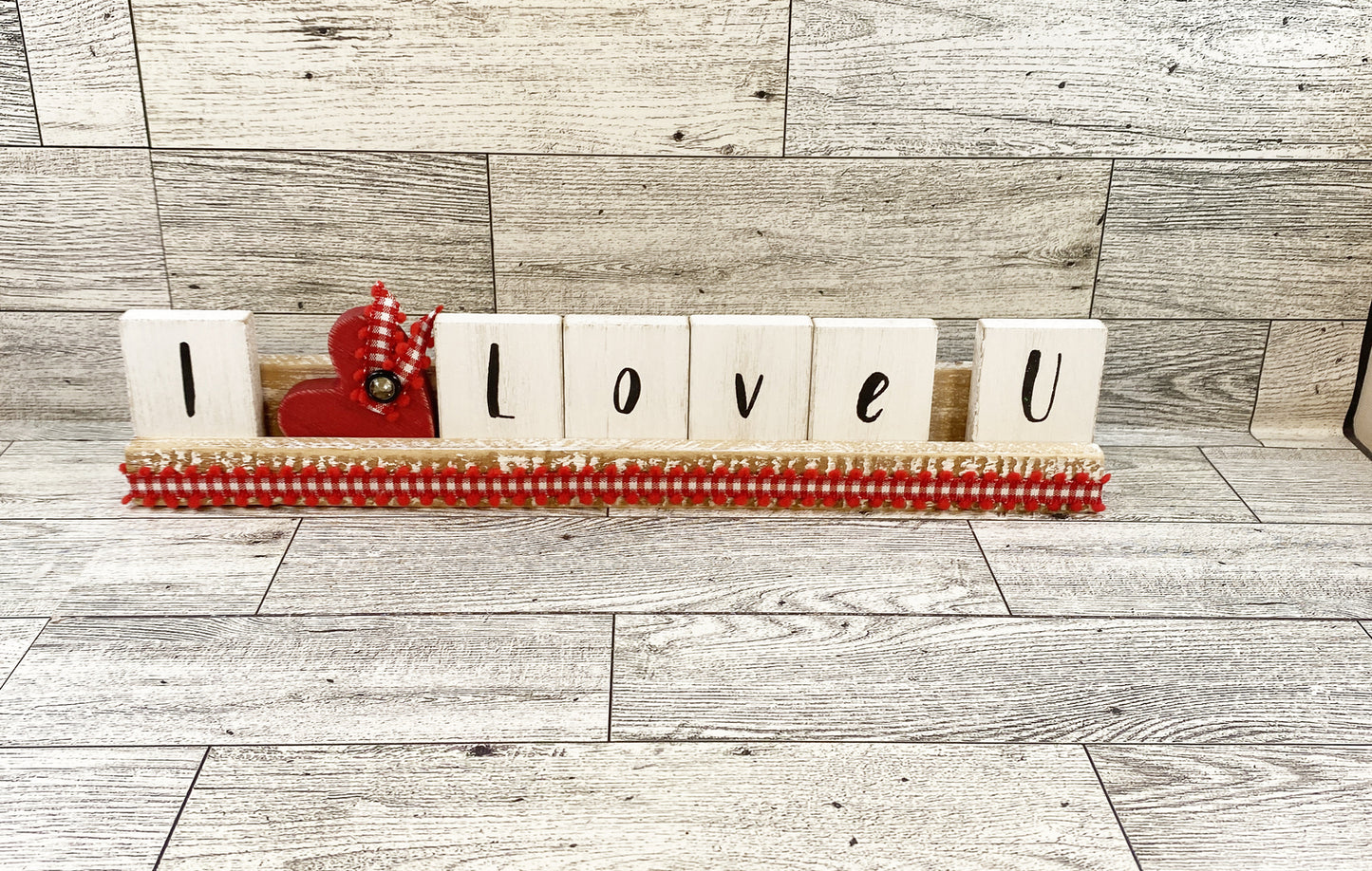 AGD Valentines Decor - Be Mine I Love You Reversible Tile Tray Decor