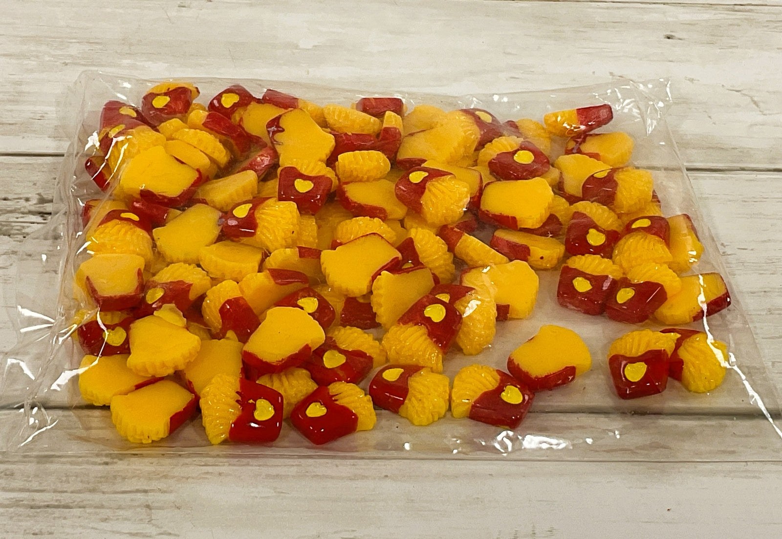 AGD Bulk Craft Supply - Flat-back French Fries Cabochon 100pc
