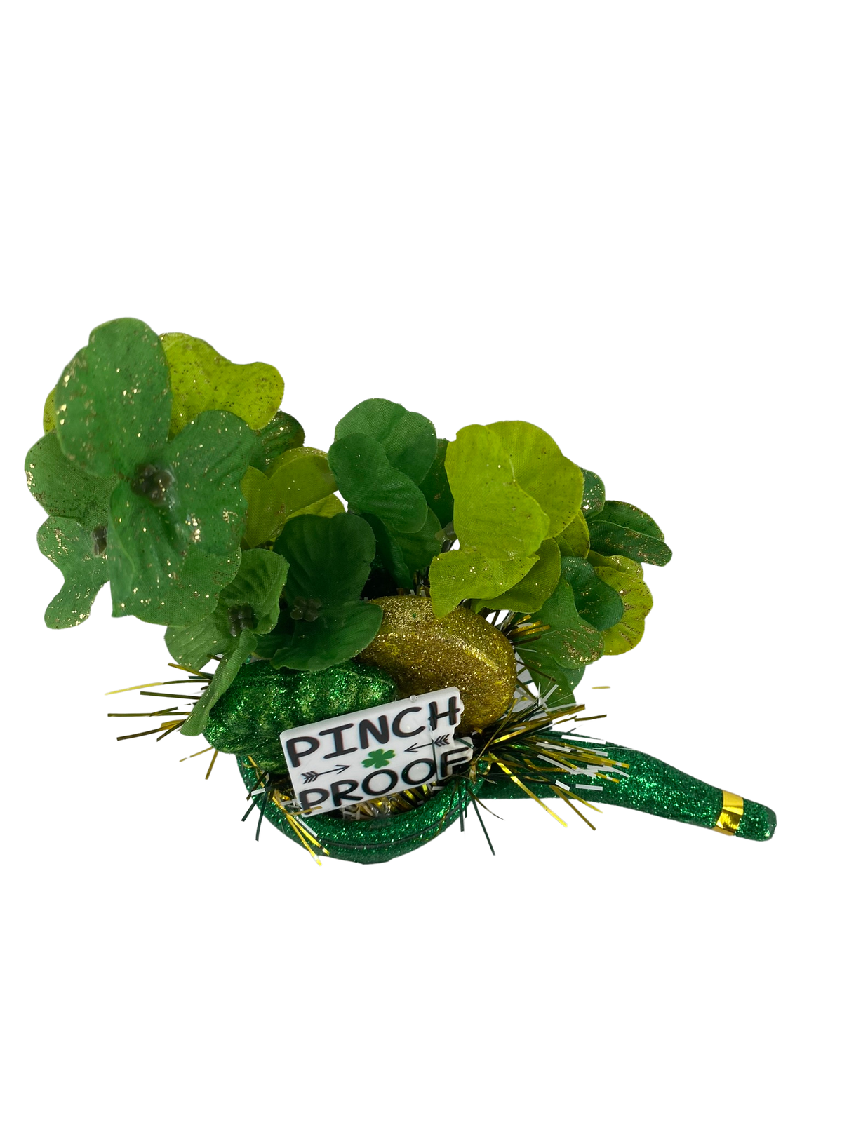 AGD St Patrick's Decor - Pinch Proof Irish Mini Leprechaun Pipe Display