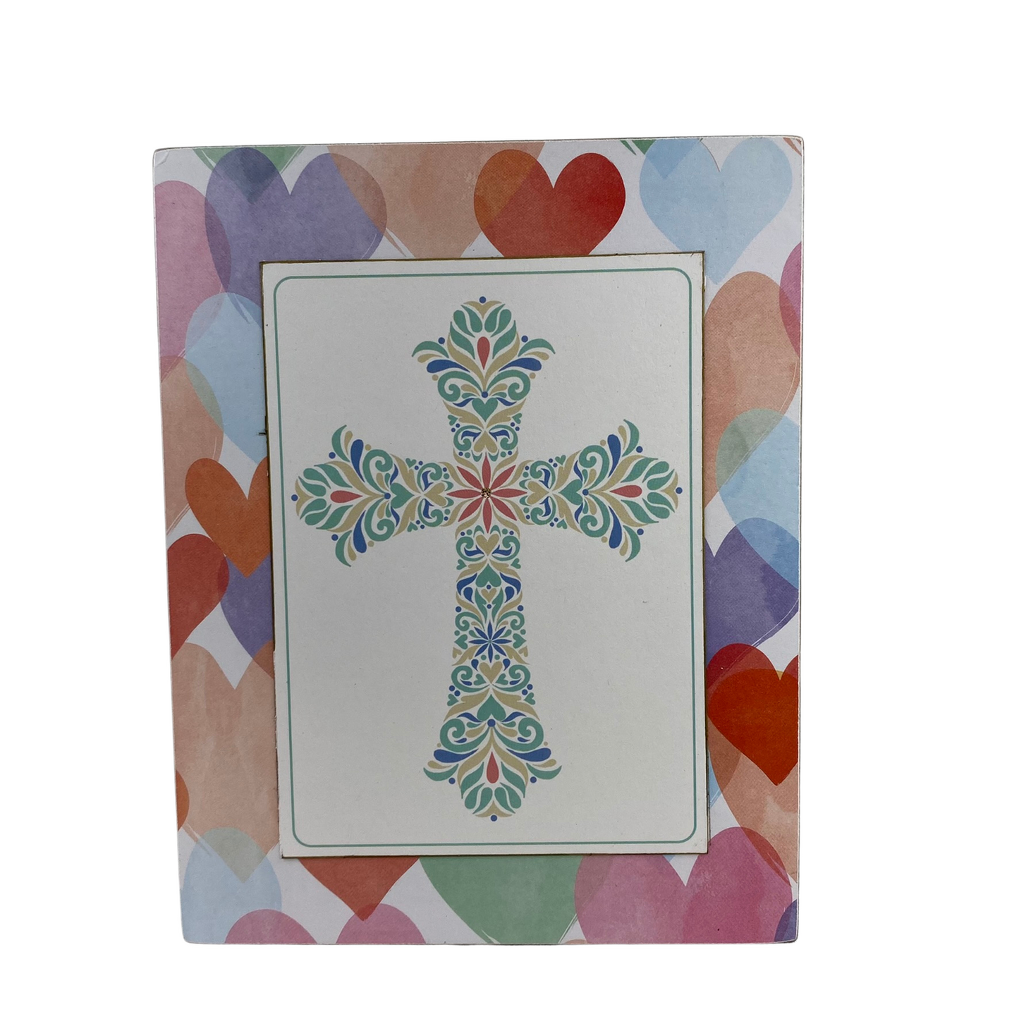 AGD Easter Decor - Grace Peace Hope Cross Reversible Block Sign