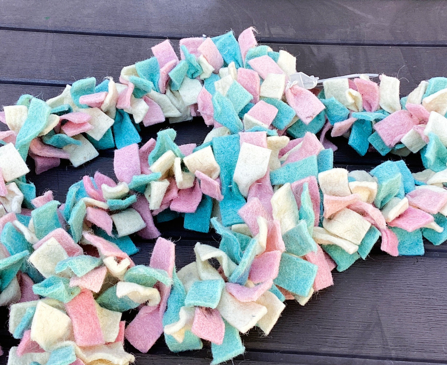 Michaels Ashland Spring Decor - Prim Pastel Felt Fabric Garland 6ft