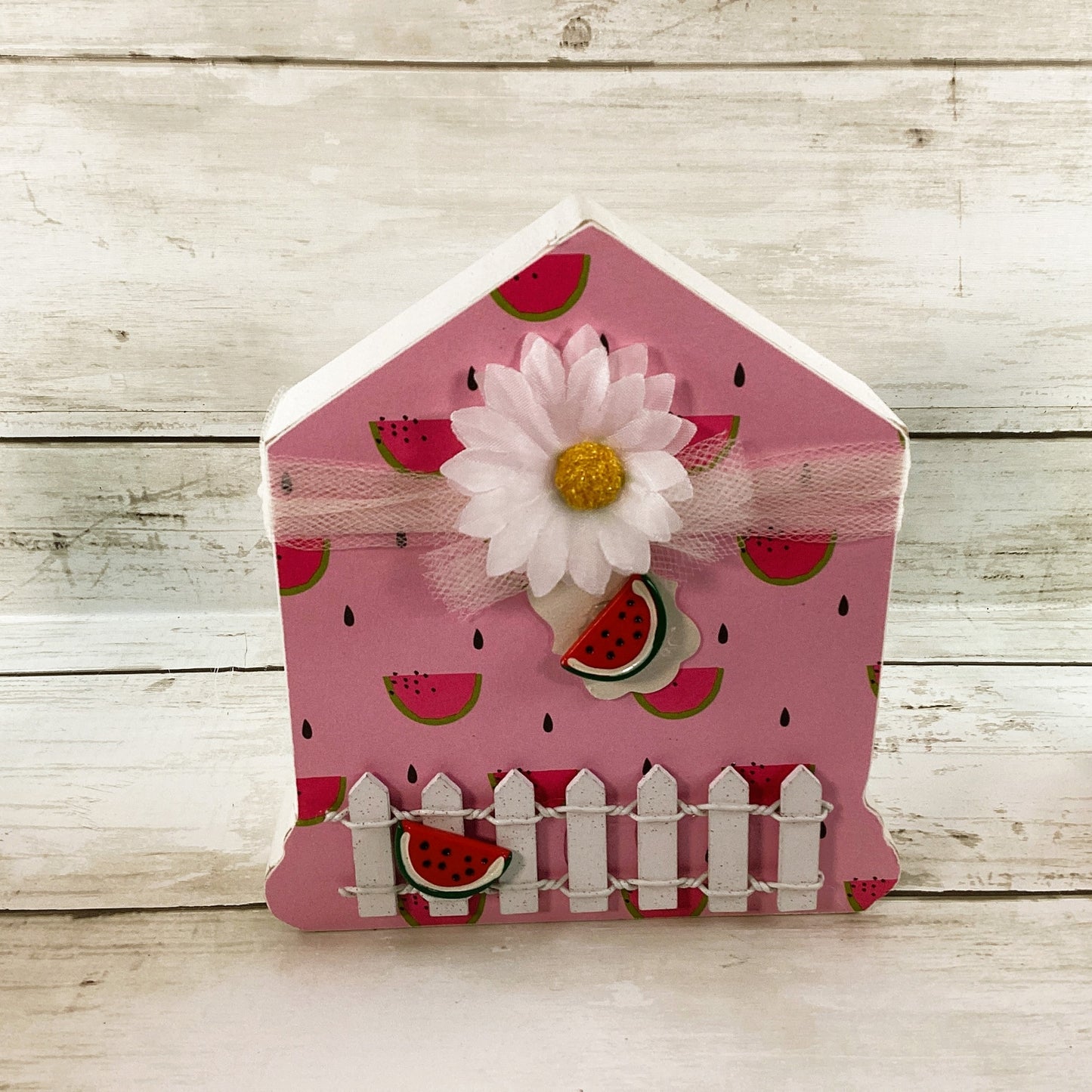 AGD Spring Decor - Strawberry Cherry Watermelon Chunky House 3pc Set