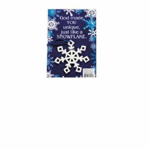 Snowflake Christmas Ornament on Gift Card Package of 12