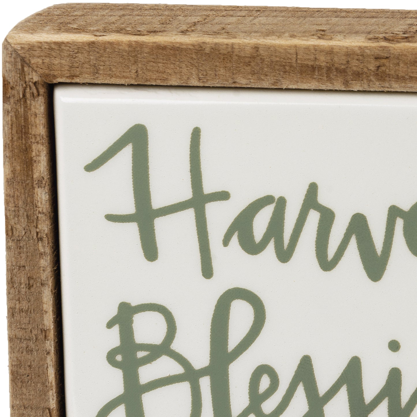 PBK Fall Decor - Harvest Blessings Mini Tier Tray Block Box Sign