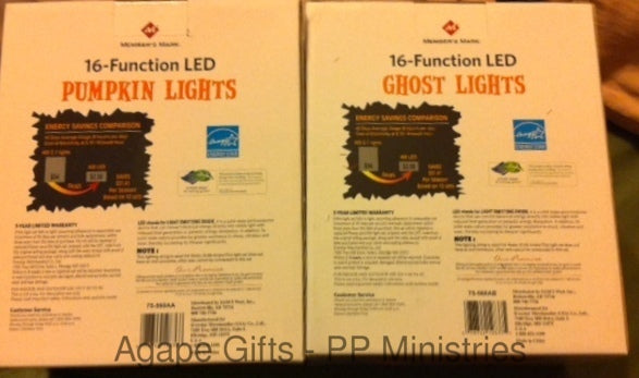 Halloween 16 Function LED Lights - Ghosts